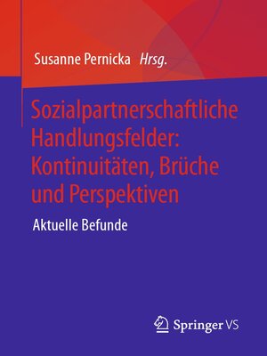 cover image of Sozialpartnerschaftliche Handlungsfelder